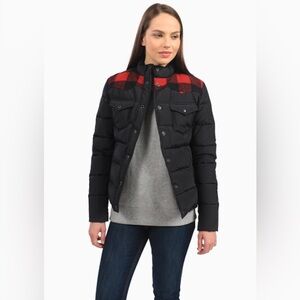 Penfield Black and Red Puffer Jacket